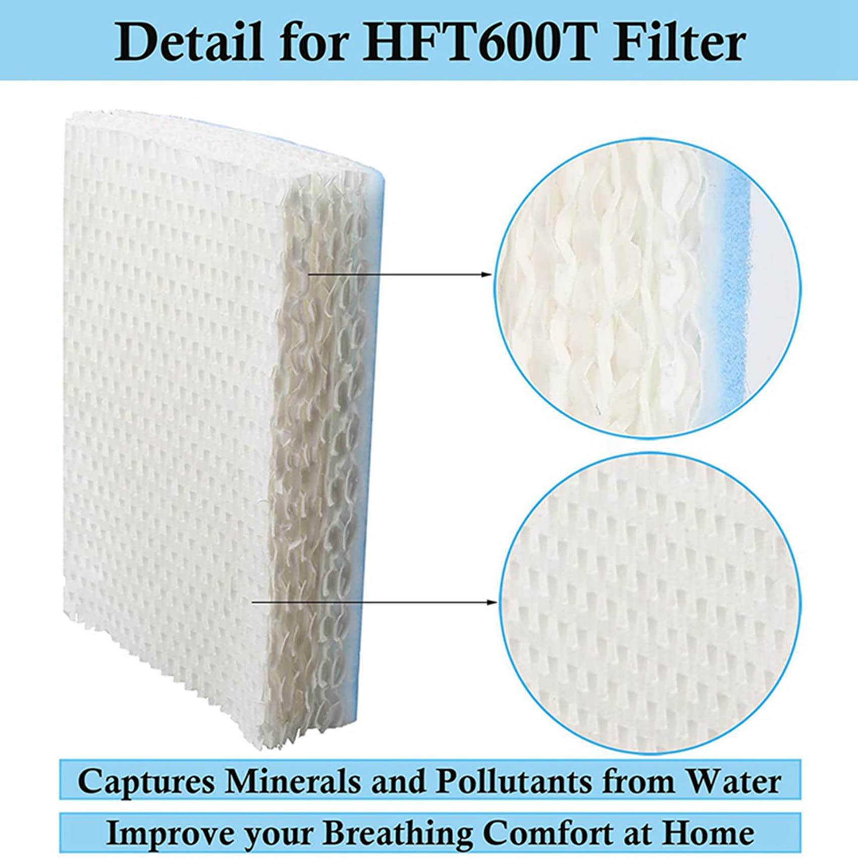 12 sztuk zapasowych filtrów nawilżacza pasuje do HFT600 HEV615 HEV615B HEV615W HEV620 HEV620B HEV620W HEV-615