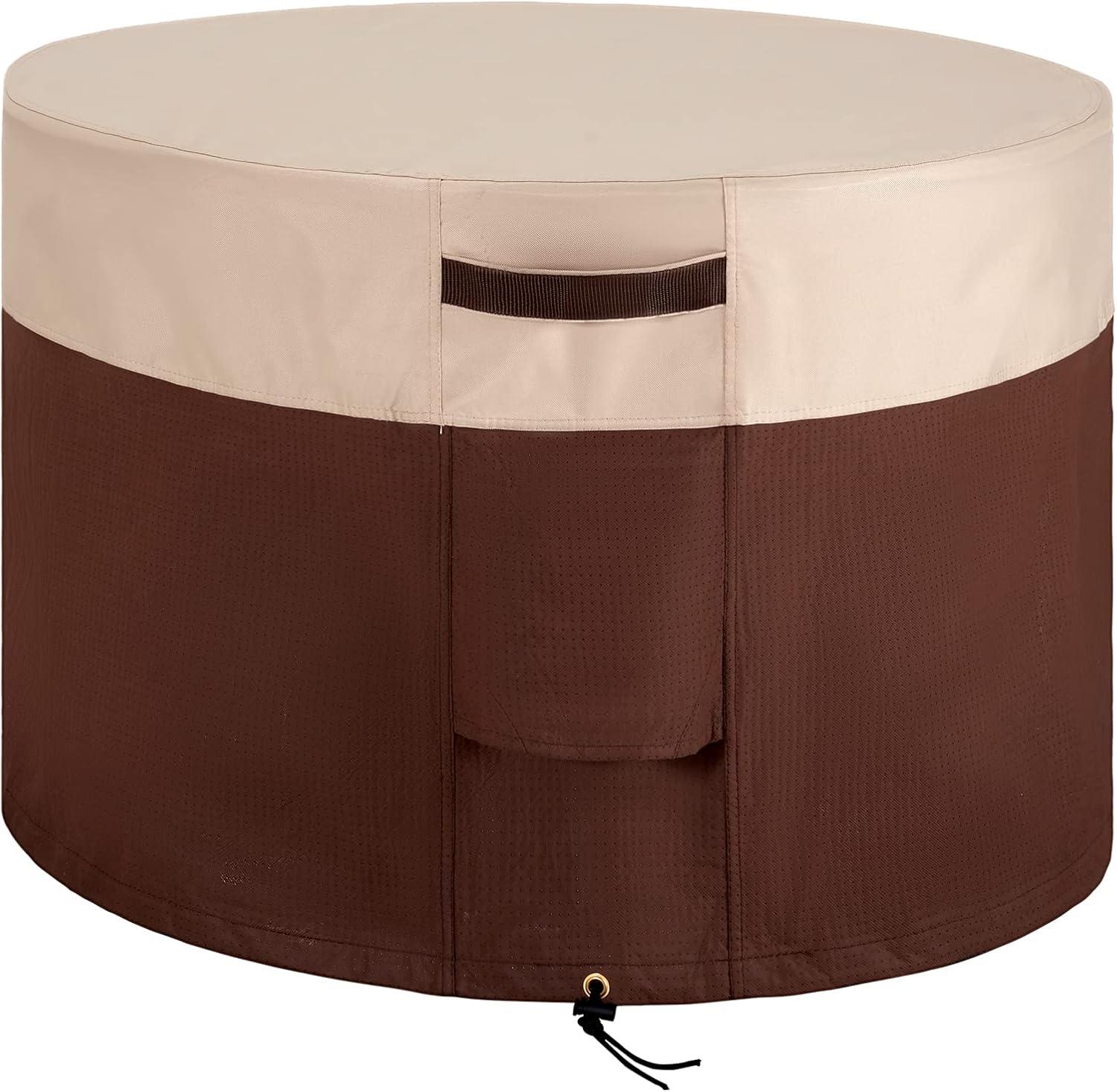 ELEXTYLE Waterproof Round Fire Pit Cover 36 Inch Heavy
