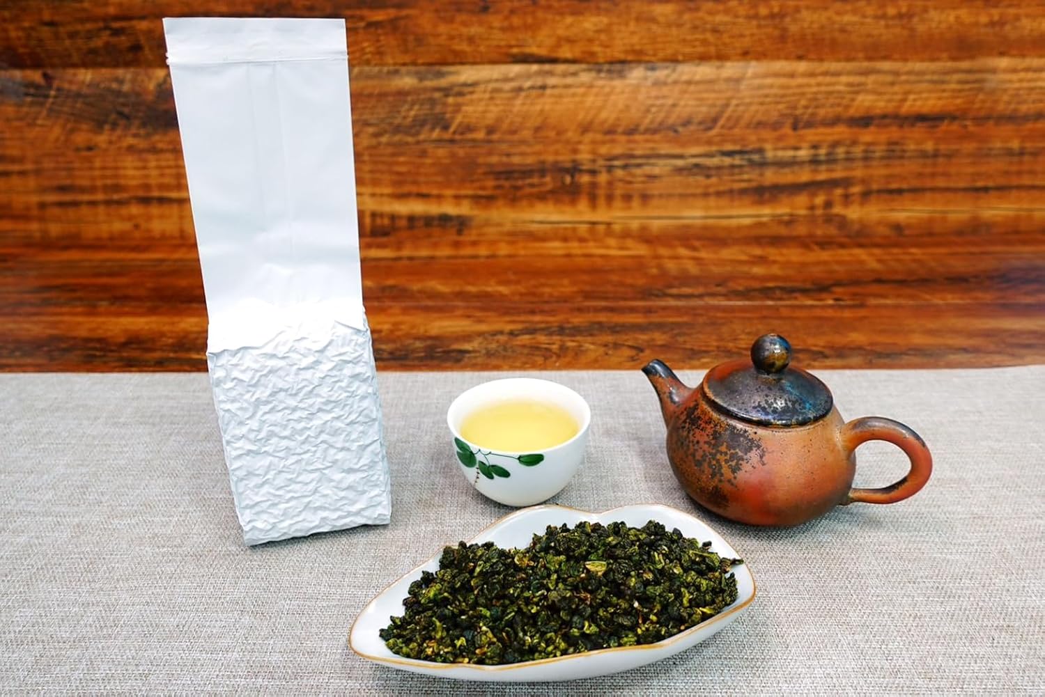 Xin Qing Taiwan High Altitude Jasmine Green Tea High Mountain Jasmine Green Tea Taiwan Tea Natural floral and tea aroma without bitterness 150g/5.29oz - Image 2