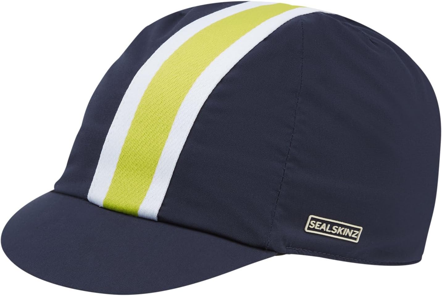 SEALSKINZ | Syderstone | Waterproof All Weather Stripe Cycle Cap | for Cyclists | Fits Under Helmet | Built in Sweatband