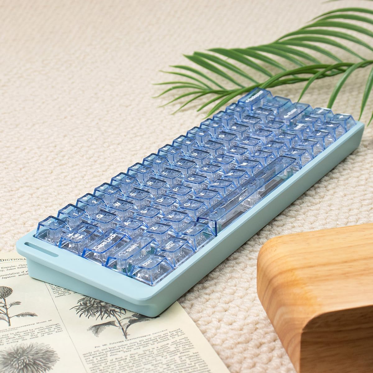 Sumgsn 60% Keyboard Case - Blue Customize Aluminum Keyboard Case Compatible with Wooting Keyboard/Rakka 61/64 Mechanical Keyboards