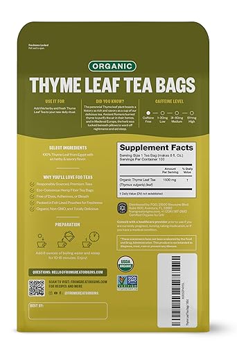 Vista 242 de FGO Té de menta orgánico, 100 unidades, bolsitas de té ecológicas, sin cafeína, el embalaje puede variar (paquete de 1)