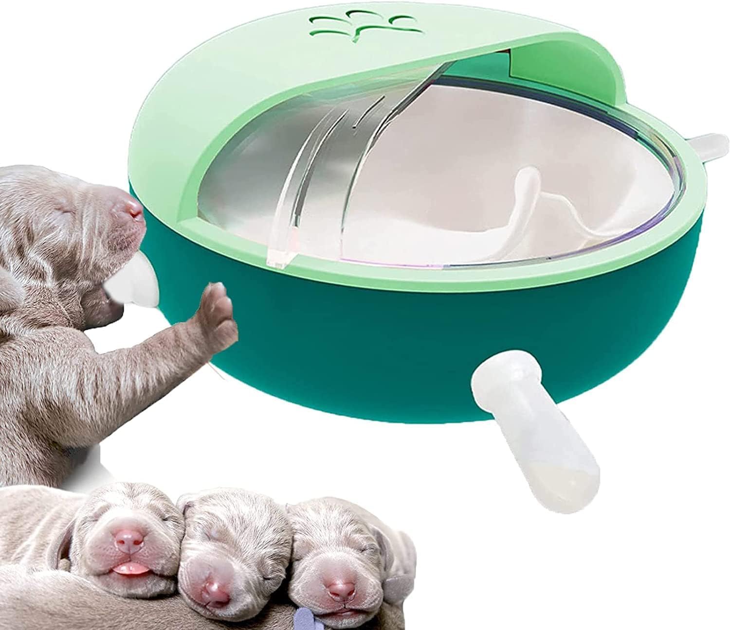 Pet Milk Bowl Puppy Feeder, Silicone Pacifiers Bubble Pup Silicone Kitten Puppy Feeder Kitten Feeding Breast Milk Pink Cat Food Bowl Puppy Feeding