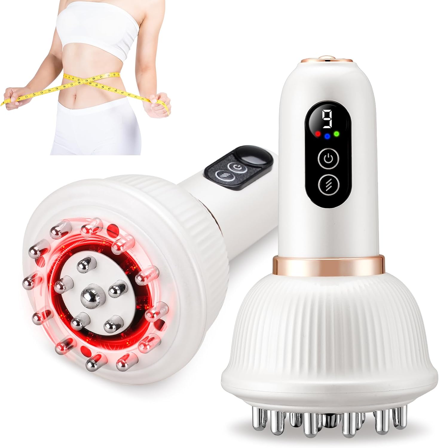Lymphatic Drain Massager Vibrating Massager and Massage Tool, Used for Muscle Relaxation in The Legs, Arms, and Abdomen