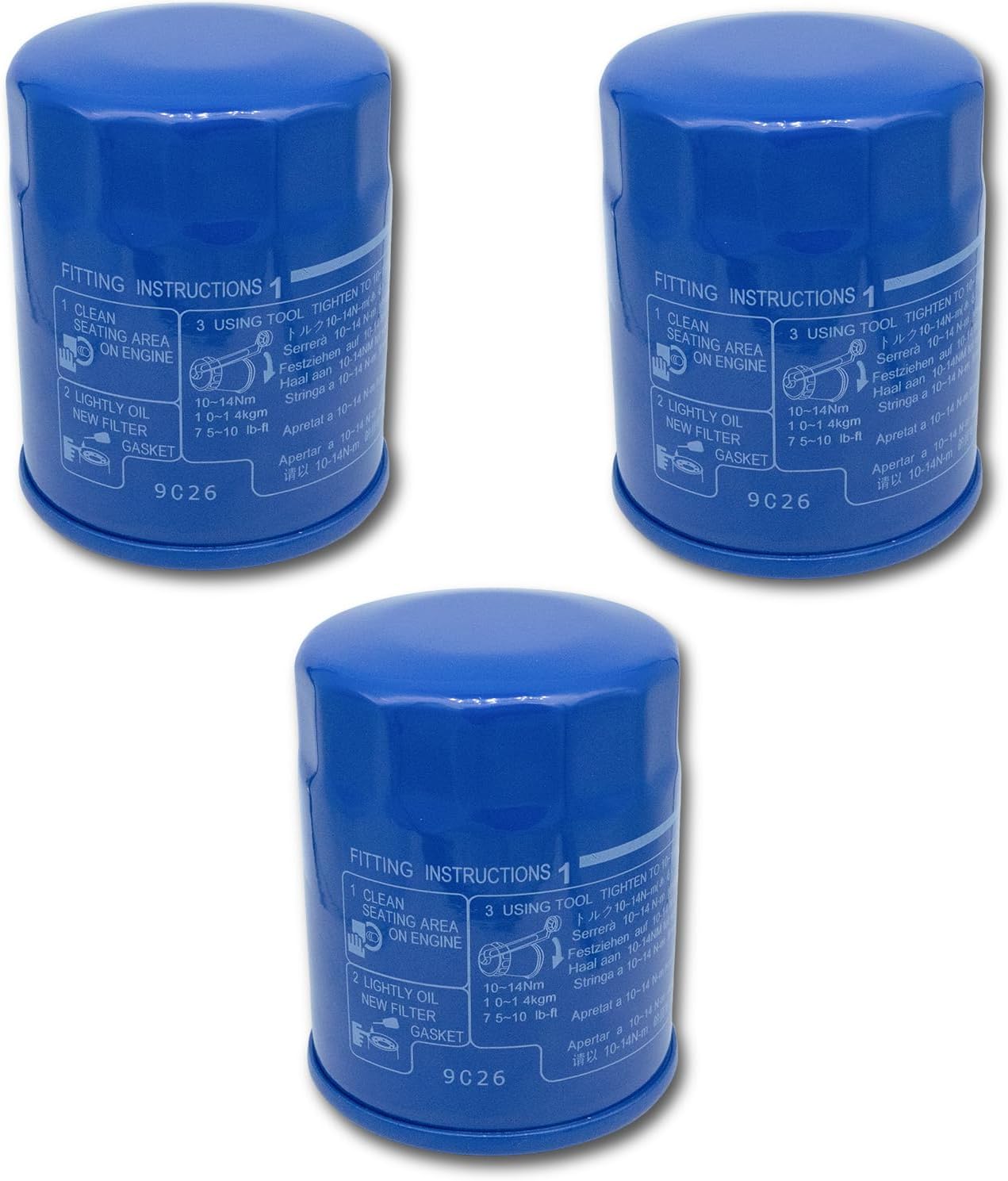 15400-PR3-003 15400-PLM-A02 Oil Filter Case 15400-P0H-305PE Engine Oil Filter Compatible With Hnoda GX610 GX630 GX670 GX690 GXV340 GXV390 (10 PCS)