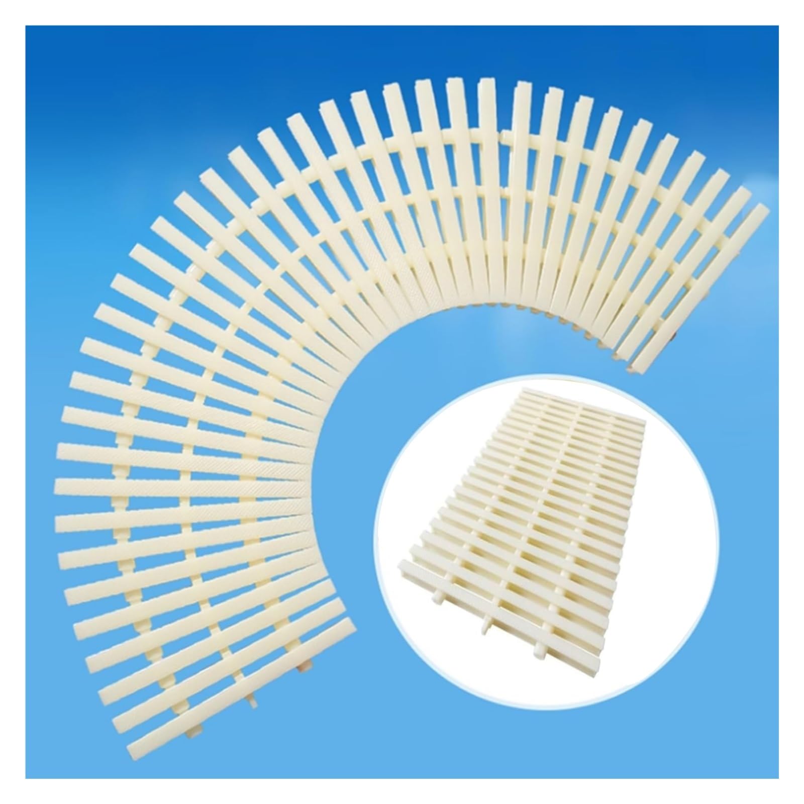 Grille de drainage de 30 cm de largeur, filtre amovible en plastique flexible pour pont