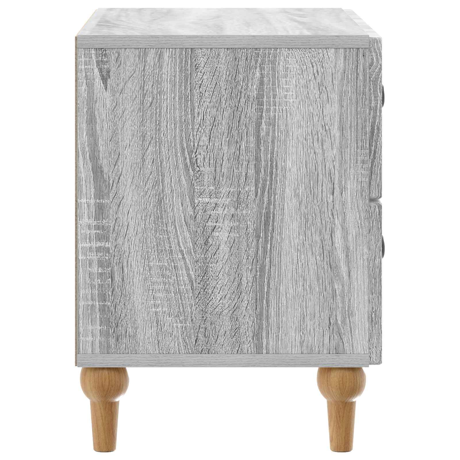 Armadio da notte grigio sonoma con cassetto e ripiano, mobiletto salvaspazio 62 x 34,5 x 48 cm, ideale per camera da letto soggiorno ufficio, consolle moderno con scomparto contenitore