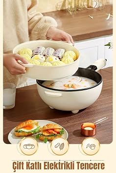 ROBO Double Deck Digital Electric Automatic Cooker Cookware 4.5 Liter 32 Cm
