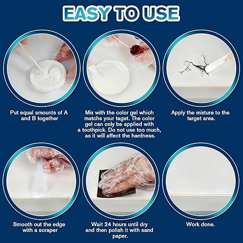 Miniatura 6 de Kit de reparación de barcos de fibra de vidrio, kit de reparación de revestimiento de gel, kit de reparación de fibra de vidrio para barcos, kit de