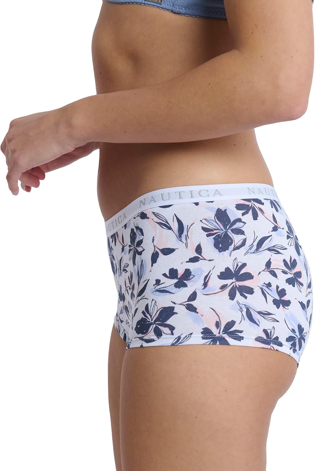 Nautica Women's Cotton Boyshort Underwear Set, 5-Pack