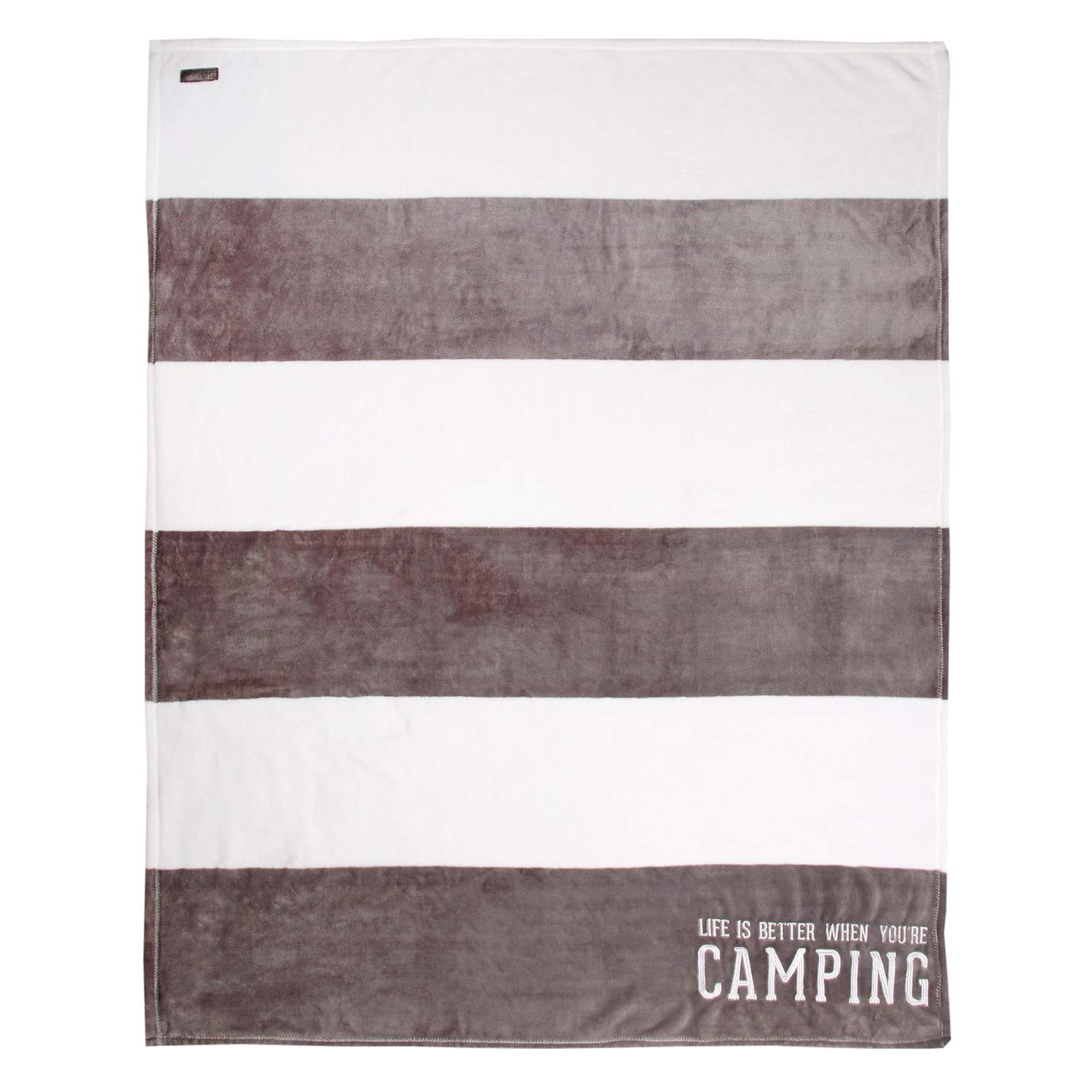 Couverture en peluche pour vos soirées cinéma plaid gris Pavilion Gift 127x152
