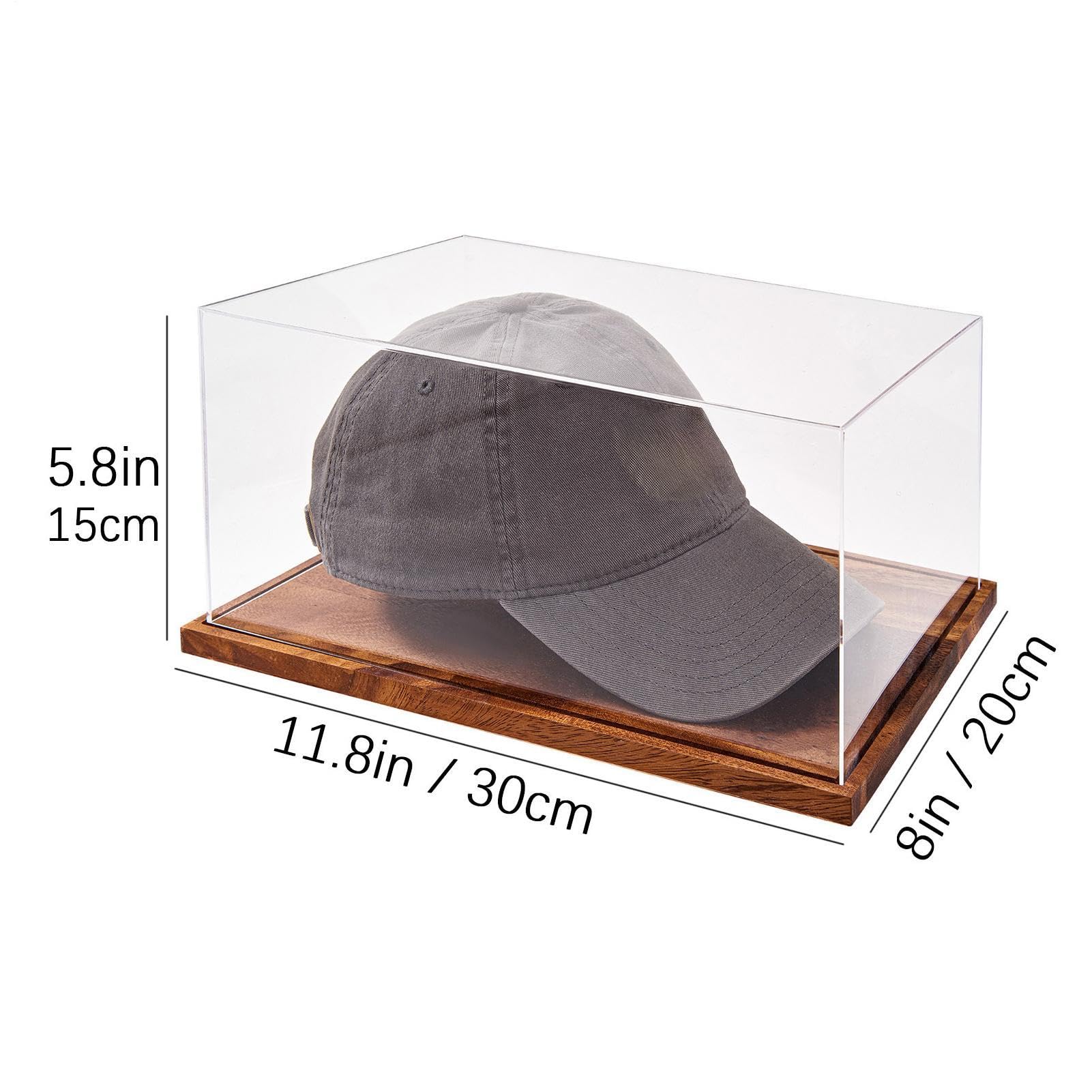 Custodia Espositiva per Cappelli Organizer in acrilico 20x30x15cm con base