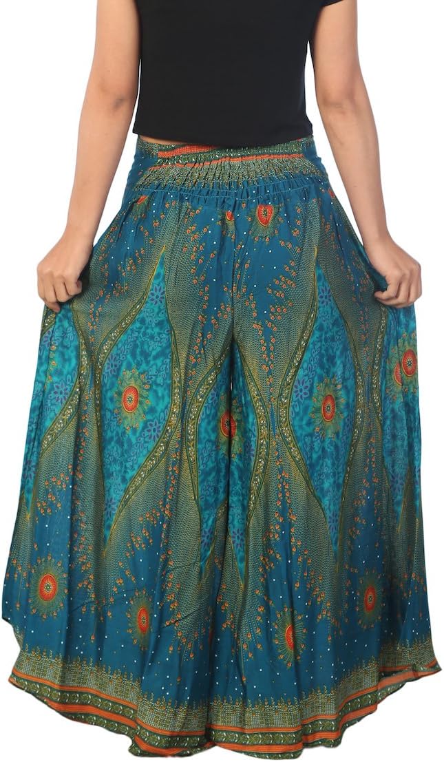 Lannaclothesdesign Palazzo Pants for Women Wide Leg Boho Harem Yoga Pants S M L XL Sizes - Image 2