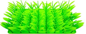 Silicone Grass Mat for Cats, Silicone Grass Snuffle Mat for Cats, Cat Grass Mat for Indoor Cats Silicone, Silicone Grass Feeding Mat for Cats and Dogs 1pc