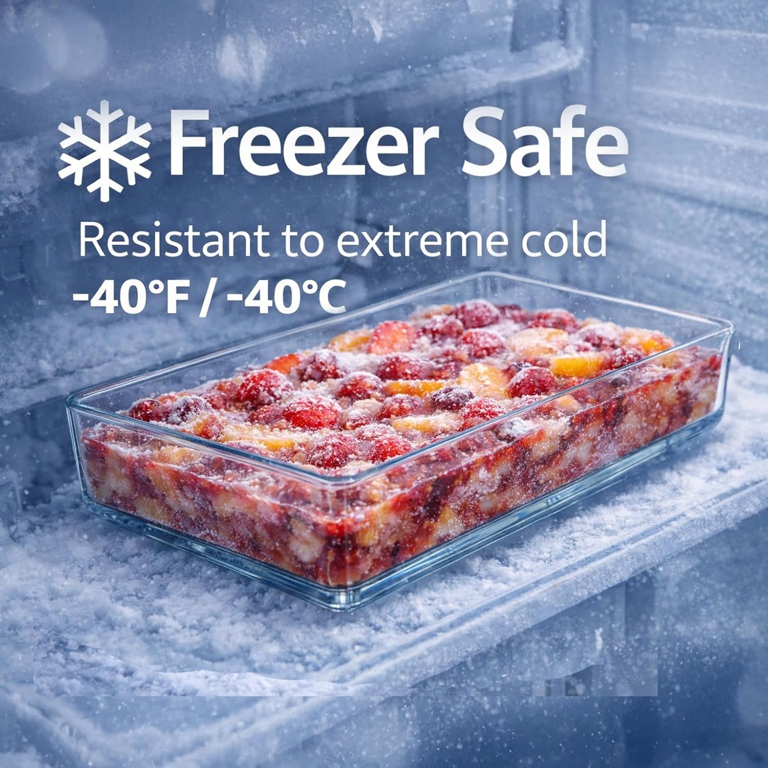 Ums 4.6-Qt (14'' x 10'' x 2.3'') Glass Baking Dishes for Oven, Borosilicate Glass Casserole Dish, Casserole Dishes for Oven, Microwave and Dishwasher Safe Clear Bakeware