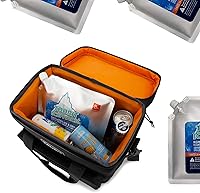 Vista 9 de TOURIT Bolsa térmica de almuerzo con bolsas de hielo reutilizables para enfriadores de larga duración