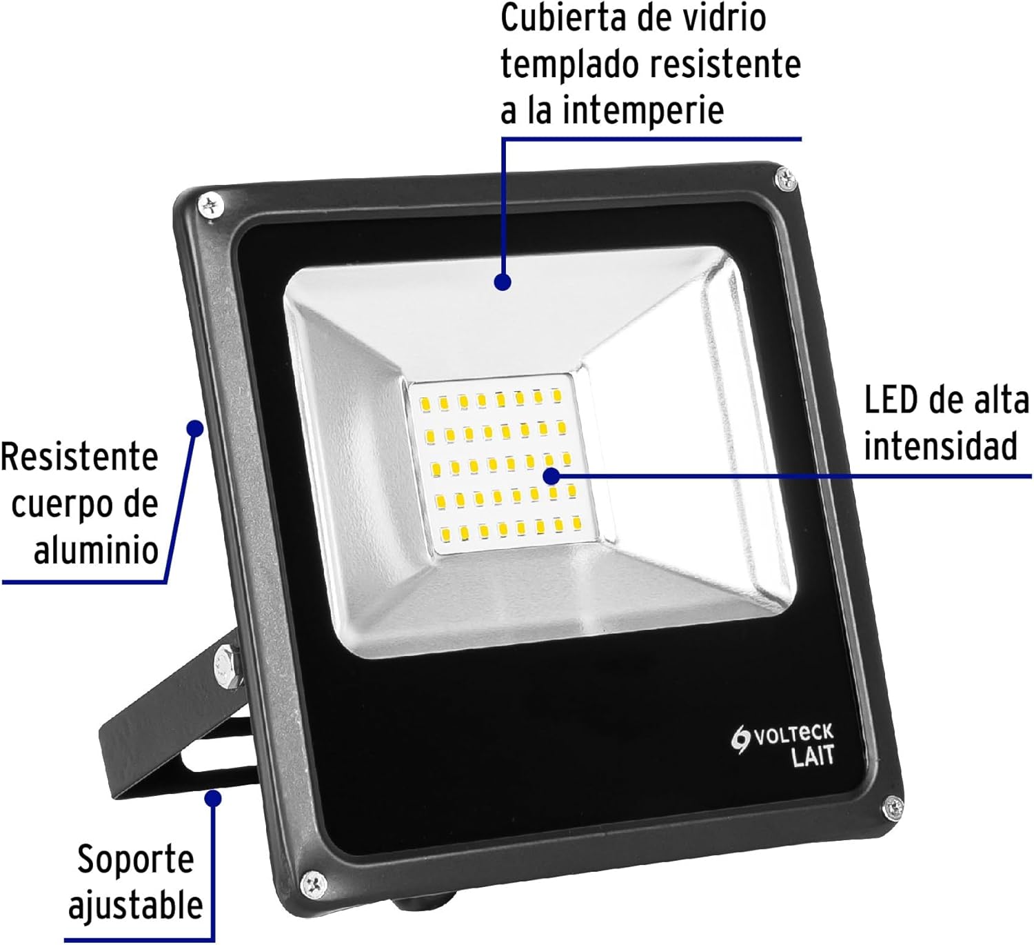 Slim LED reflector, 20 W