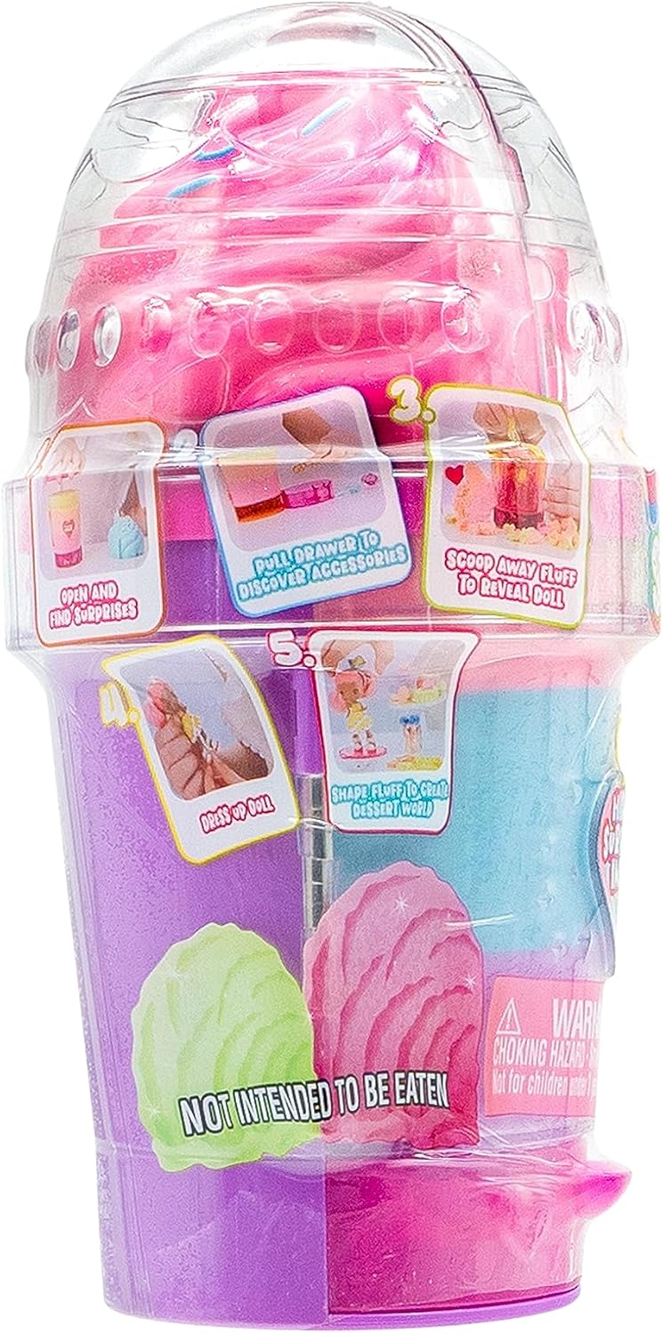 Collectible Dolls, 10 Surprise Pieces, Reusable Fluff & Mold Accessories, Sensory Play, Ages 3+
