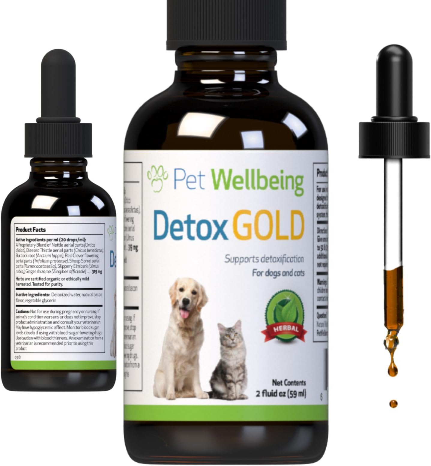 Pet Wellbeing Detox Gold for Dogs VetFormulated Gentle