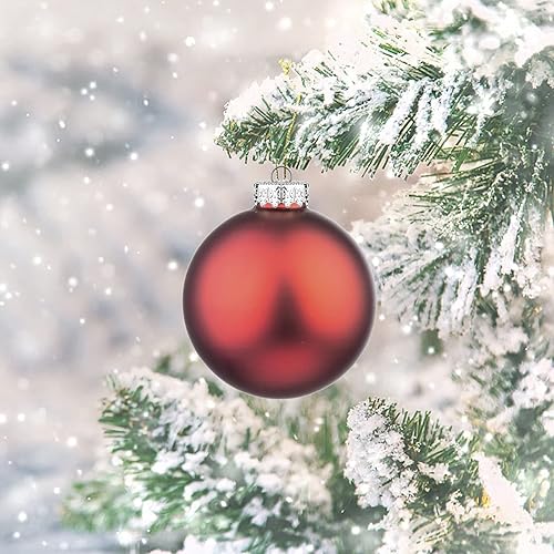 Miniatura 3 de 18 adornos de bola de Navidad de 1.8 pulgadas (1.772 in) para decoraciones de Navidad, regalo de bola de vidrio para árboles de Navidad y fiesta de