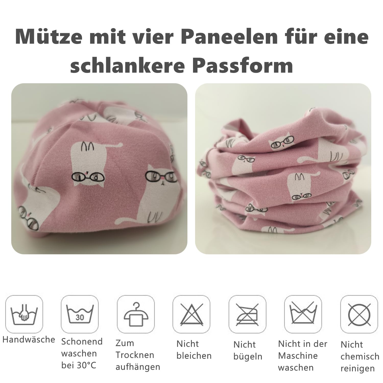 Dziecięcy Zestaw Bawełnianych Czapek i Szalików - Czapka Zimowa Beanie dla Chłopców i Dziewczynek, Szal Kominowy dla Niemowląt, Zimowy Look