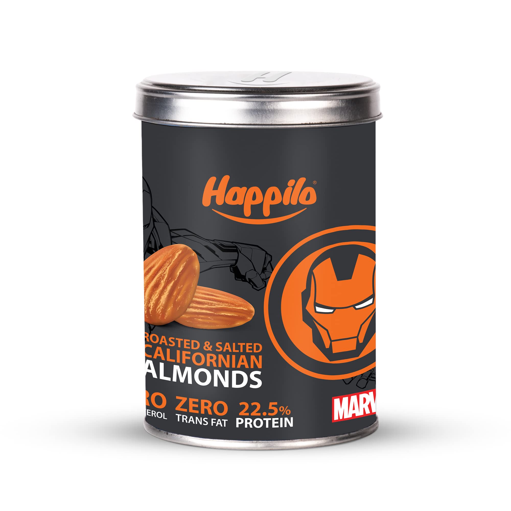Happilo Marvel Roasted & Salted Californian Almonds 150g, Iron Man Edition High Protein Dry Fruit Snack, Super Healthy Crunchy Nuts (B0BPY6TK1Q) Amazon Price History, Amazon Price Tracker
