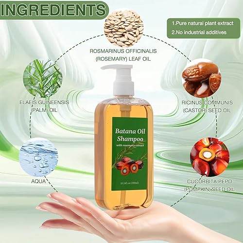Miniatura 7 de Aceite de Batana y Champú de Romero, Champú de Batana, Champú Batana con extracto de romero, cabello nutritivo y regenerador - Suave y esponjoso