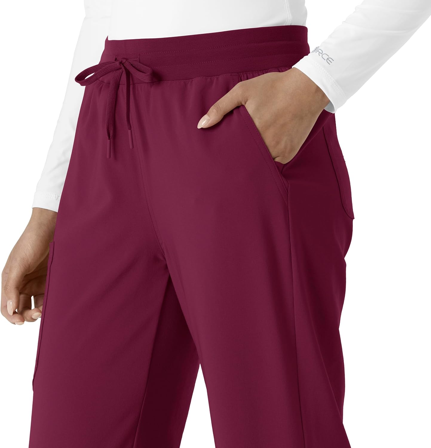 Carhartt Women's Boot Cut Scrub Pant - Wine, M - Image 10