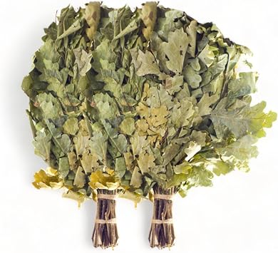 Oak Leaf Sauna Massage Whisk Venik Set of 2