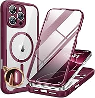 Vista 45 de Miracase Funda magnética para iPhone 15 Pro Max de 6.7 pulgadas [compatible con Magsafe], funda de cuerpo completo a prueba de caídas para iPhone 15