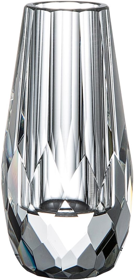 (Design a) - Flower/Bud Crystal Vase Decorative Centrepiece for Home or Wedding - 6.1cm x 12cm