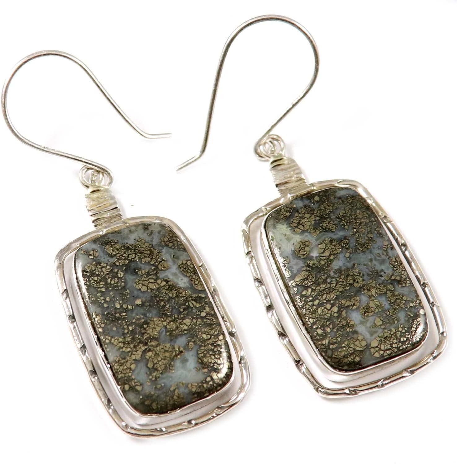 Goyal Impex Women Marcasite Drop/Dangle Earring Solid 925 Sterling Silver Gemstone Jewelry ER03