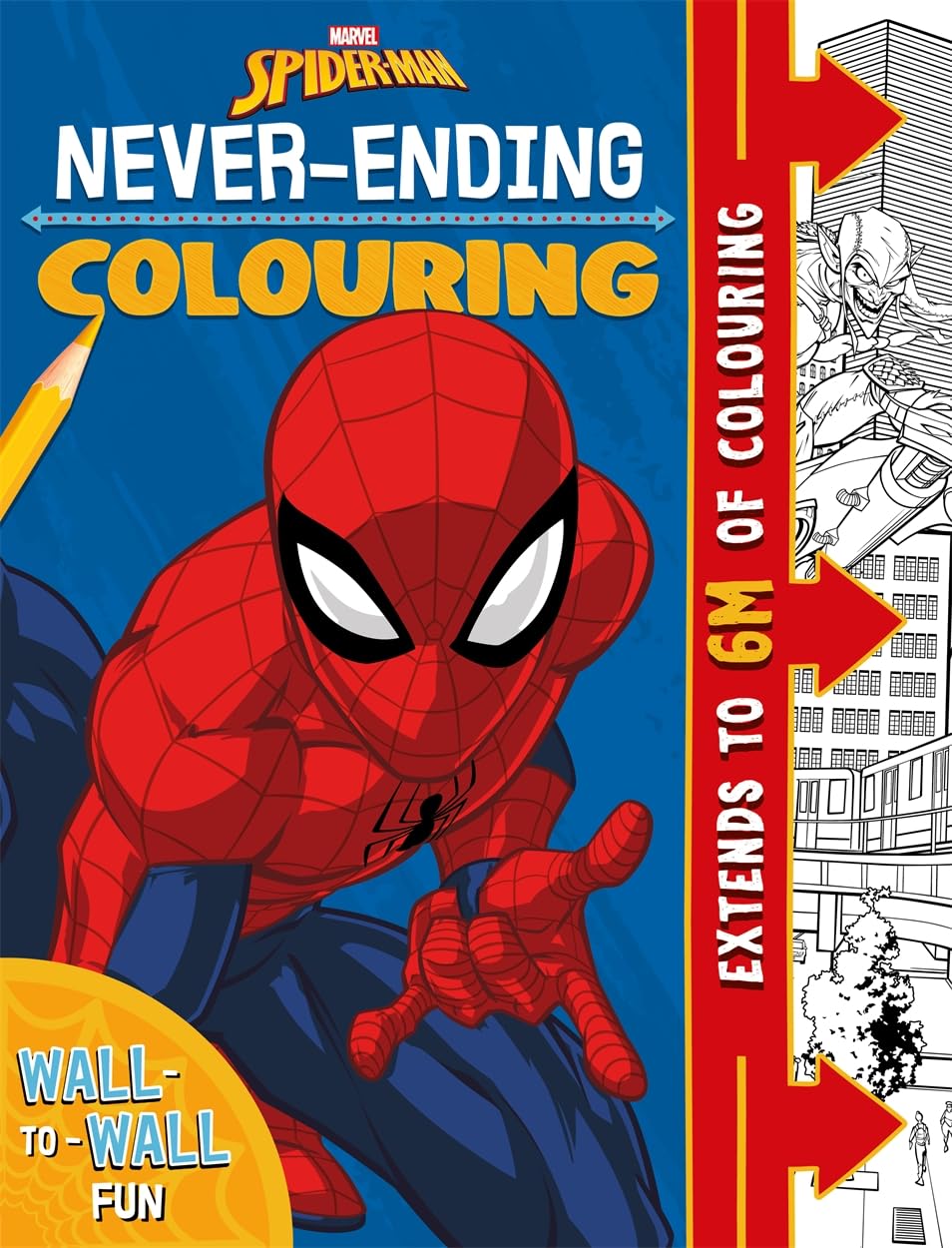 Marvel Spider-Man: Never-Ending Colouring (6-metre Pull-out Colouring Scene)