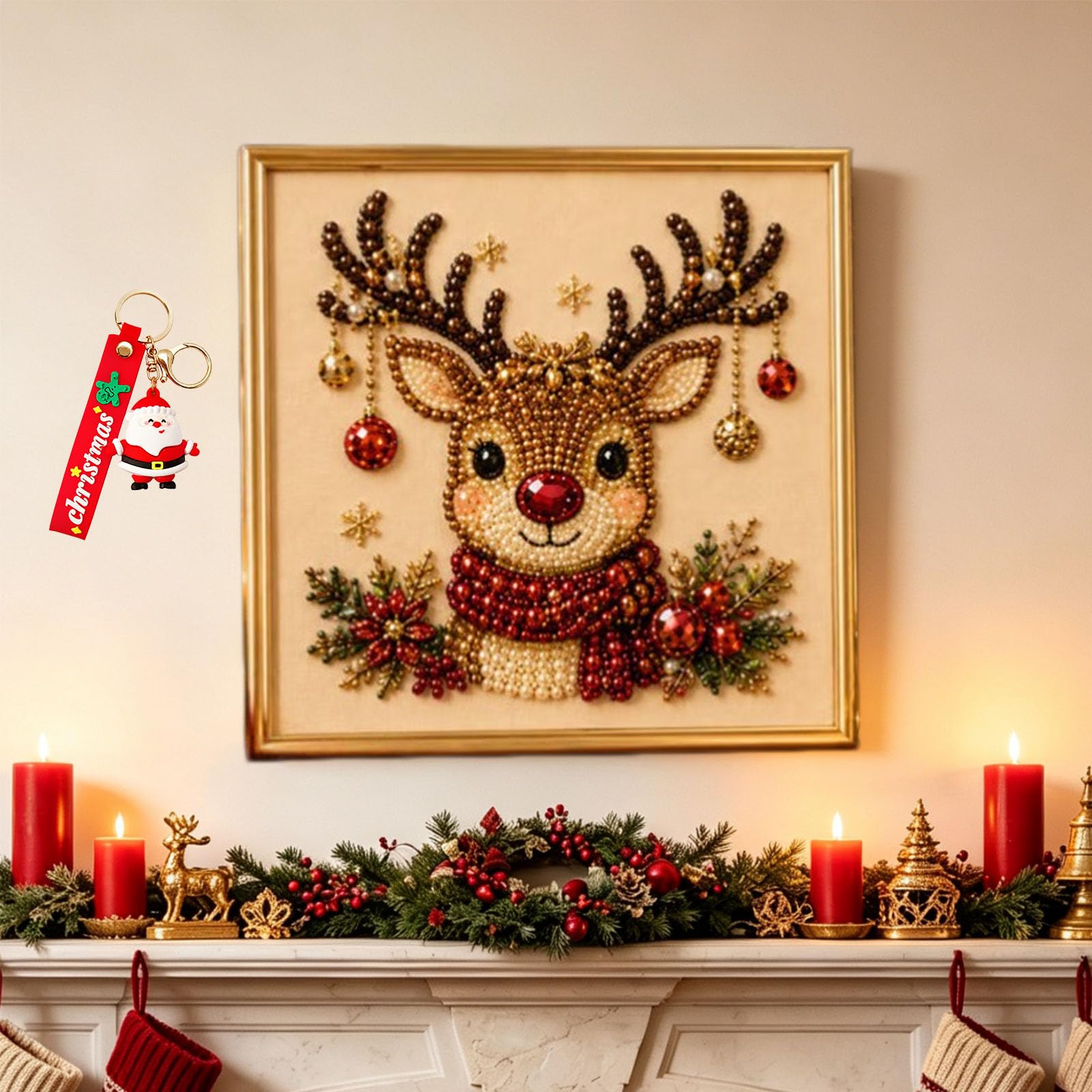 zoocco Christmas Pearl Diamond Art Kit with Ornament (CC)