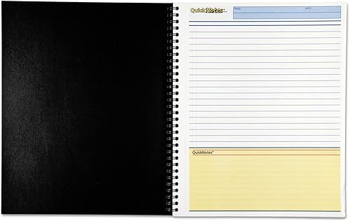 Miniatura 2 de Mead Cambridge 06066 Cuaderno de negocios guiado lateral, notas rápidas, 11 x 8 1/2, 80 hojas