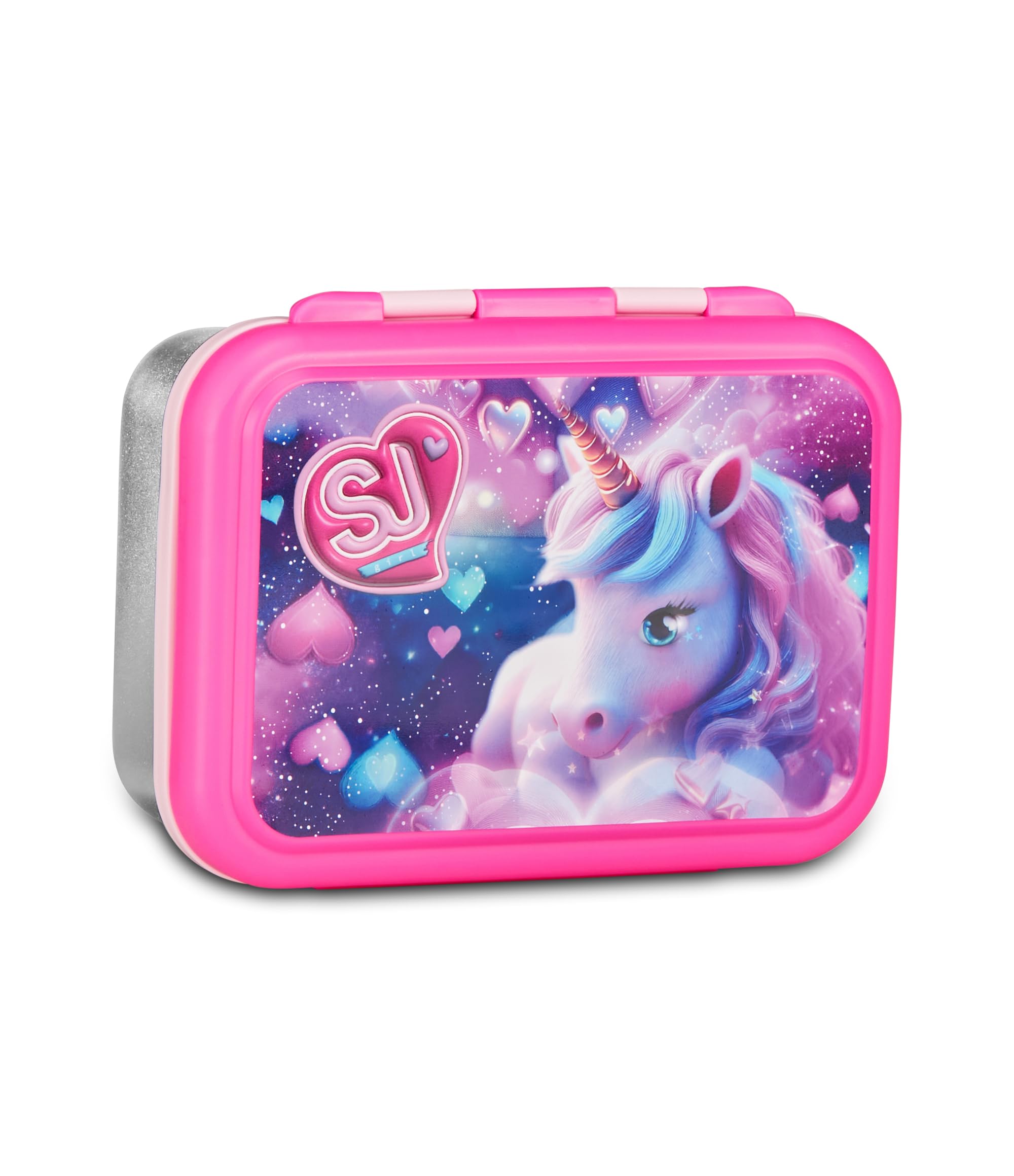 SJ GANG STYLE JAM GANG Portamerenda, Lilla, 850 ml, Divisorio interno per snack, Facile da aprire, Resistente al calore, Lavabile in lavastoviglie, Per bambini, Scuola, Viaggi, Tempo libero