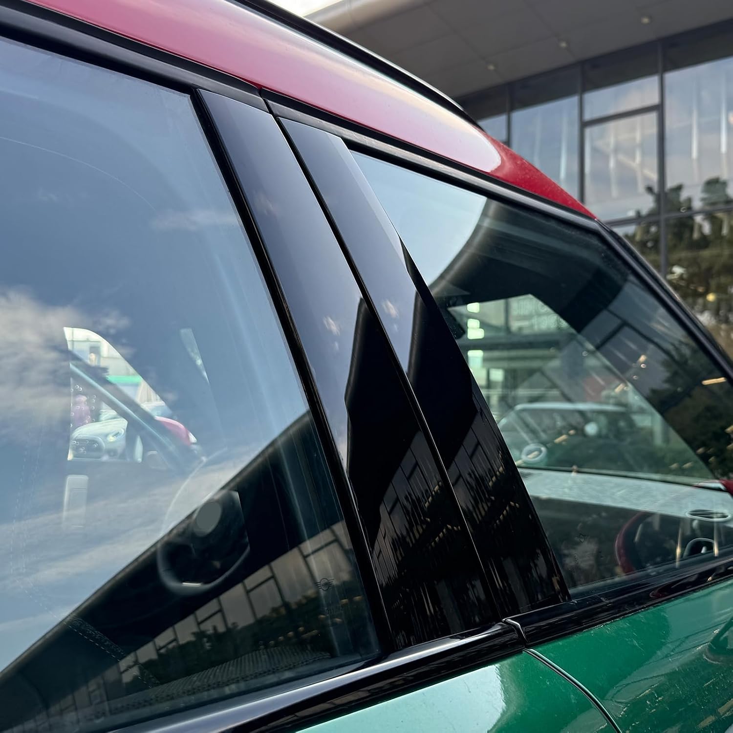 KUNGKIC for MINI Countryman U25 B C Window Pillar Scratch Prevention TPU Film Exterior Accessories Transparent