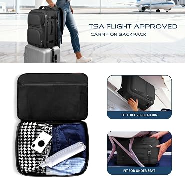 Travel Backpack for Men, TSA Carry On Backpack Flight Approved