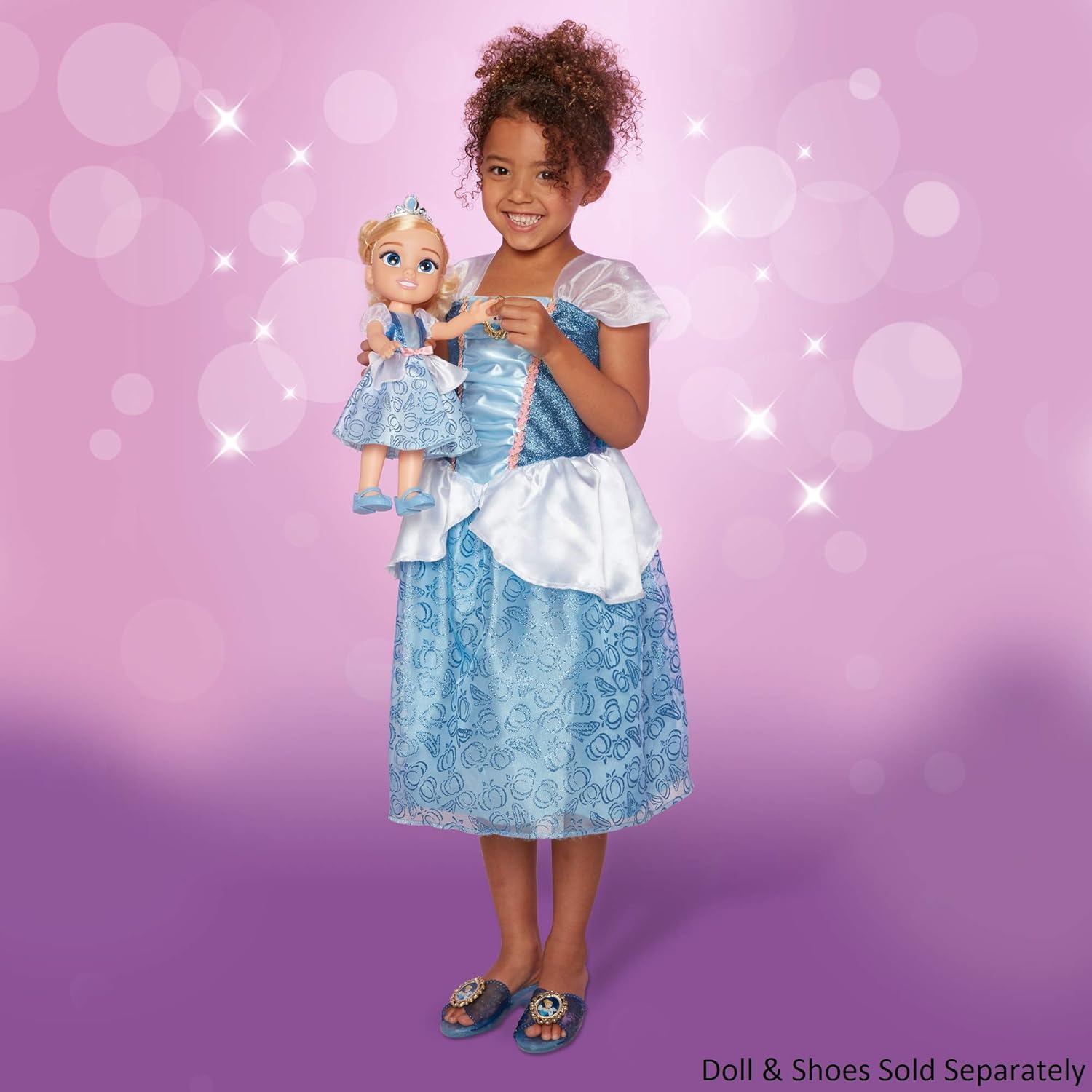 Disney Princess Cinderella Dress Costume for Girls, Perfect for Party, Halloween Or Pretend Play Dress Up : Clothing, Shoes & Jewelry