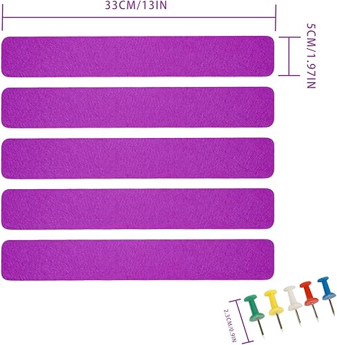 Miniatura 2 de Tablón de anuncios, tableros de corcho para paredes, tablero de corcho para oficina, tablones de anuncios para paredes (morado)