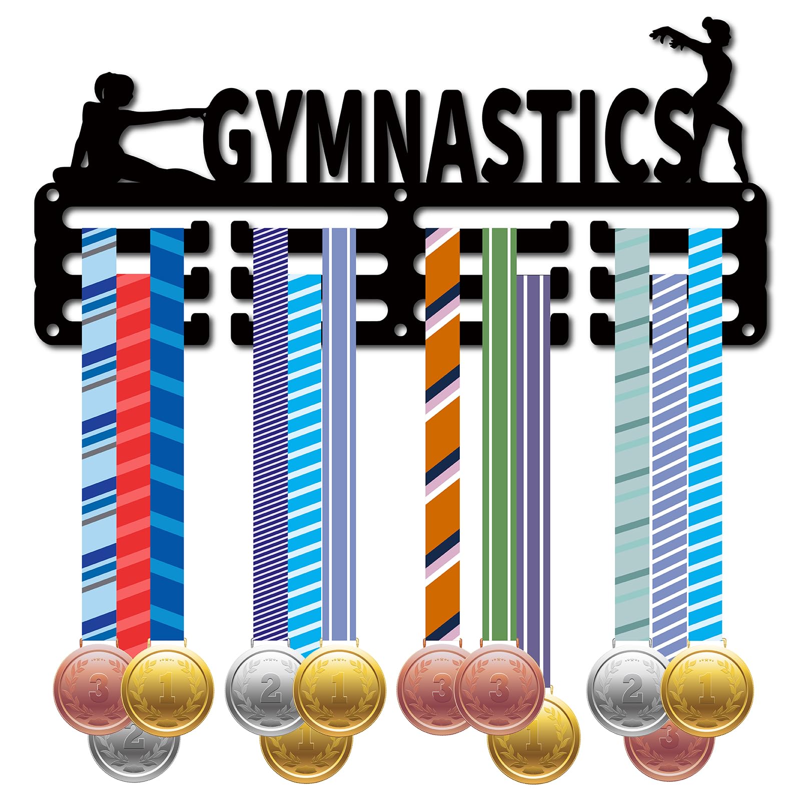 Porta Medaglie Beach Volley Da Parete - Organizer In Ferro Per 60 Medaglie 40x15cm - Foto 9