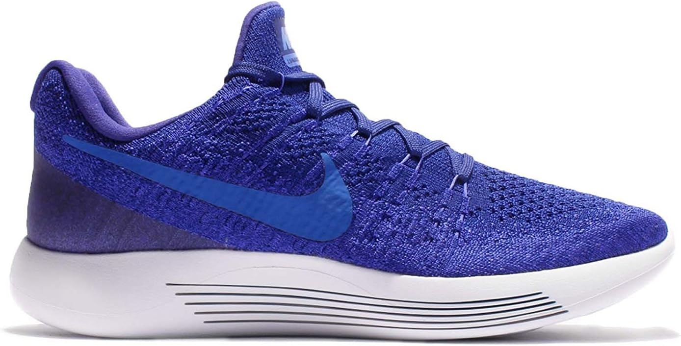 Nike Mens LunarEpic Low Flyknit 2 Running Shoe DEEP ROYAL BLUE/MEDIUM BLUE 9.0