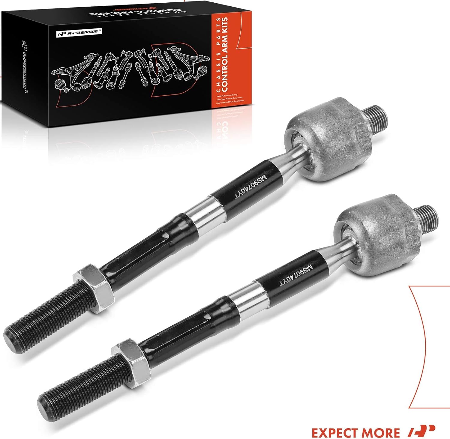 A-Premium 2 x Front Inner Tie Rod Ends, Compatible with Kia Sportage 2017-2023 & Hyundai Tucson 2016-2023