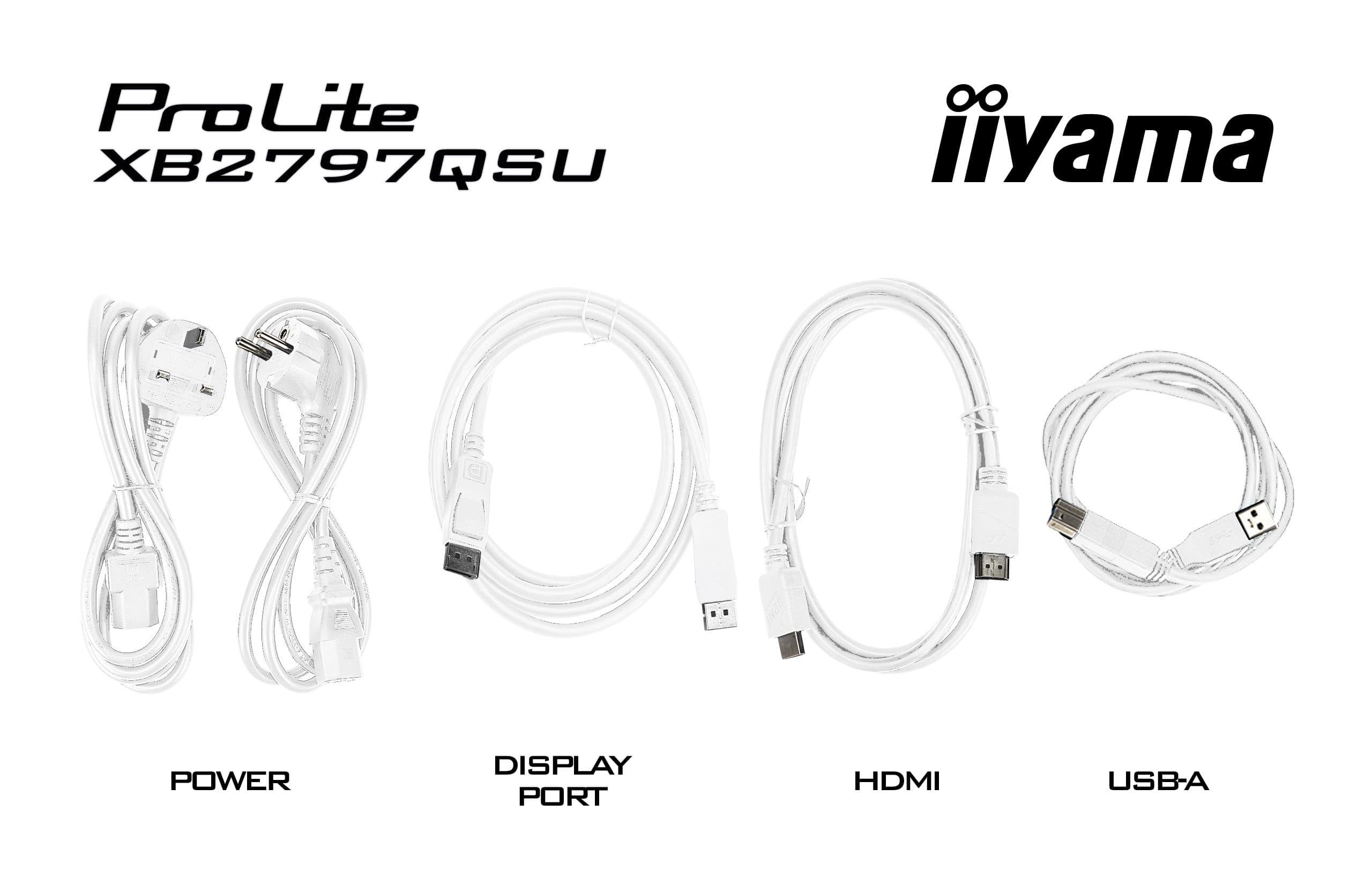 Iiyama Prolite Xb2797qsU-W1 Monitor Pc 68,6 Cm [27] 2560 X 1440 Pixel Quad Hd Led Bianco (iiyama Prolite Xb2797qsU-W1 Computer Monitor 68.6 Cm [27'])