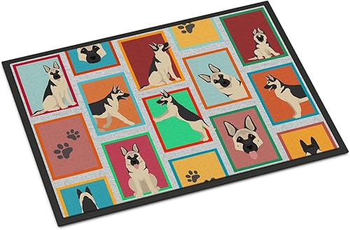 Vista 196 de Caroline's Treasures MLM1087MAT - Felpudo de perro de montaña bernés de 18 x 27 pulgadas, para interiores y exteriores, para entrada, Bernese