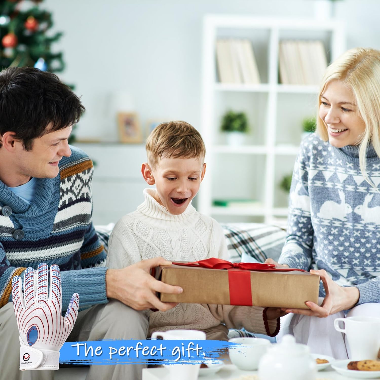 Youth Football Gloves, Super - Sticky Receiver Gloves for Kids Boasting Unbeatable Grip - The Perfect Present for Boys and Girls - Image 5