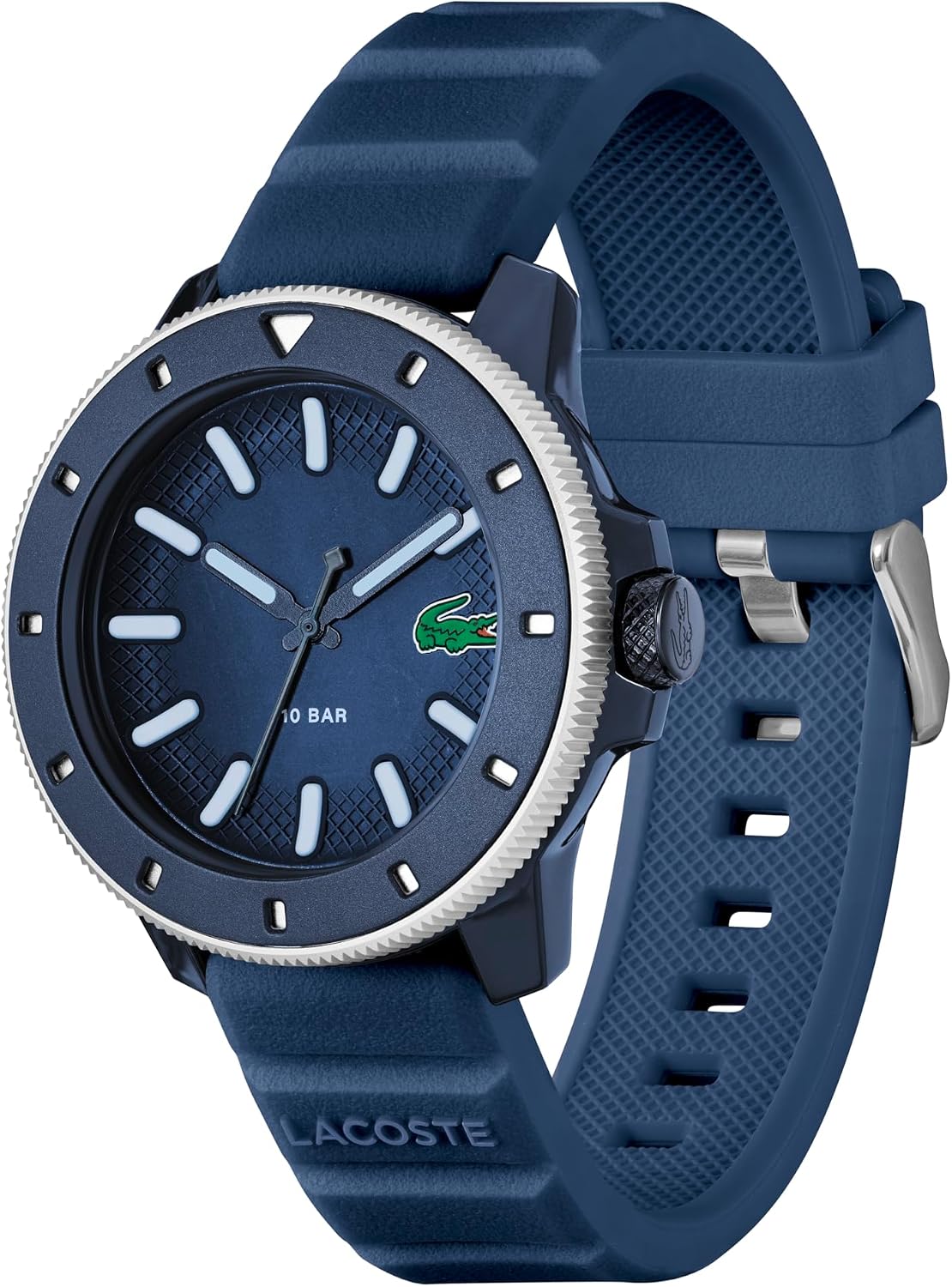Lacoste.12.12 Scuba Men's 3H Quartz Watch, Silicone Strap - Modern, Classic Timepiece - Gift for Him, 43mm