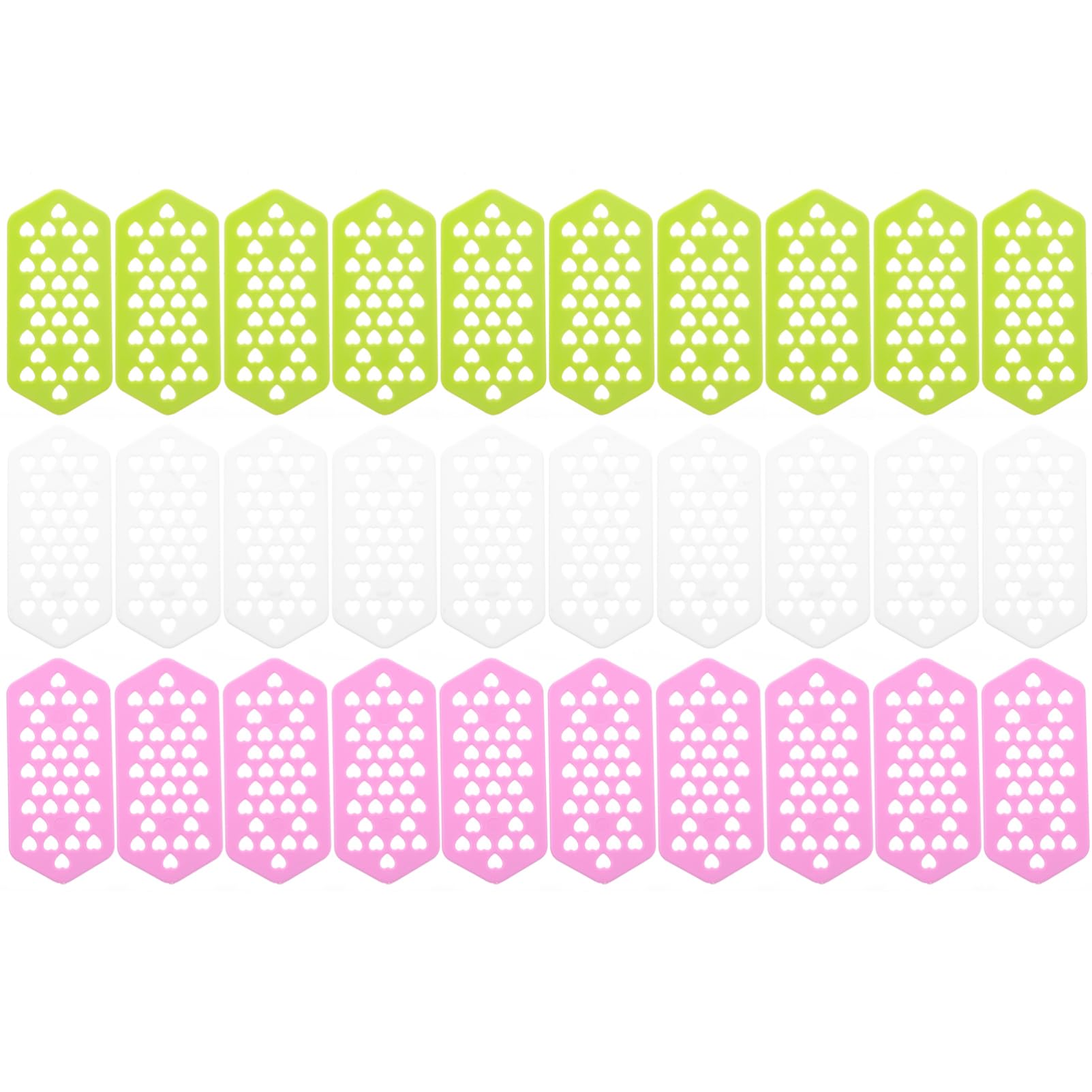 Baluue 30pcs Hair Perm Inserting Cards Isolating Boards Set Foam Curlers Hair Styling Tools Random Color