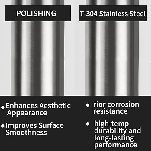 Miniatura 3 de Tubo de escape de acero inoxidable T304 de 1.75 pulgadas (Tubo SS), tubo de escape de 1 34 pulgadas de longitud de identificación 17.3 pulgadas,