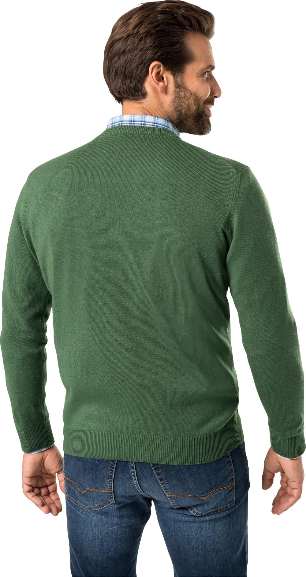 Herren Rundhals-Pullover aus Kaschmir-Seide, Kaschmirpullover in Mehreren Farben, kuscheliger Winterpullover, angenehm zu tragen, Bordeaux, M - 3XL